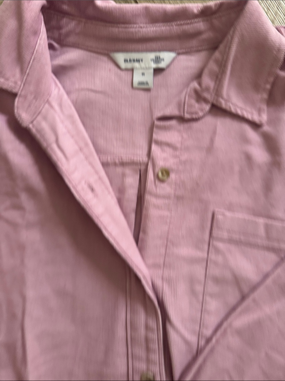 Pink button down jacket - Picture 3 of 5